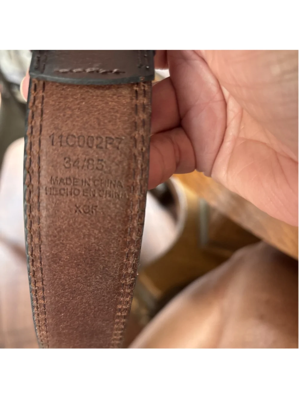 columbia men’s brown belt 11C002P7
